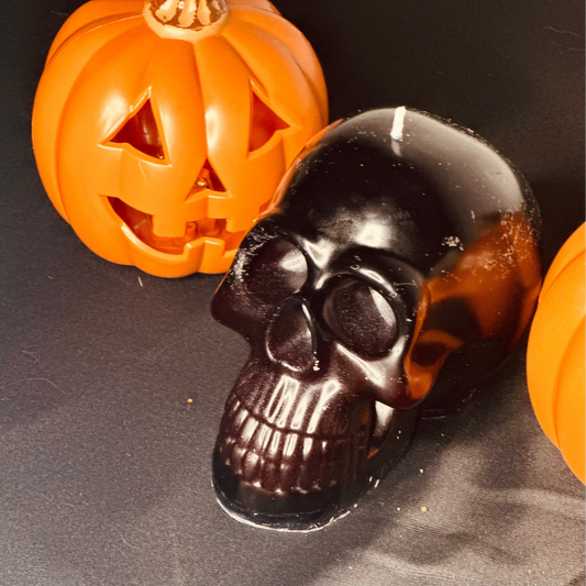 Bleeding Skull Candle